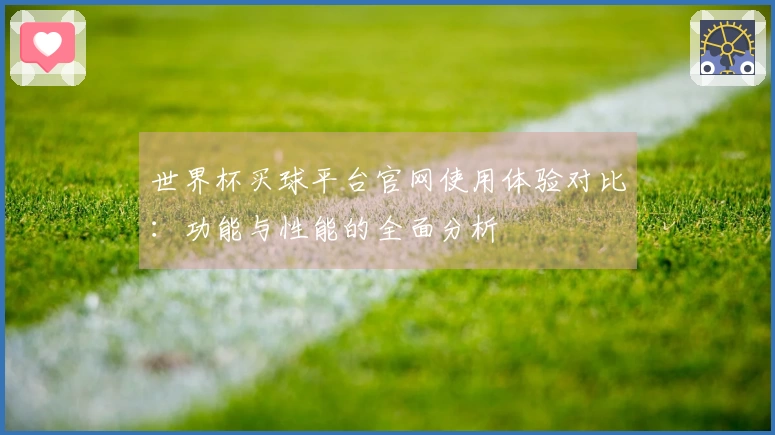 世界杯买球平台官网使用体验对比：功能与性能的全面分析